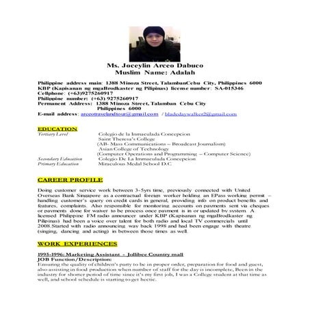 resume 2016 | DOCX