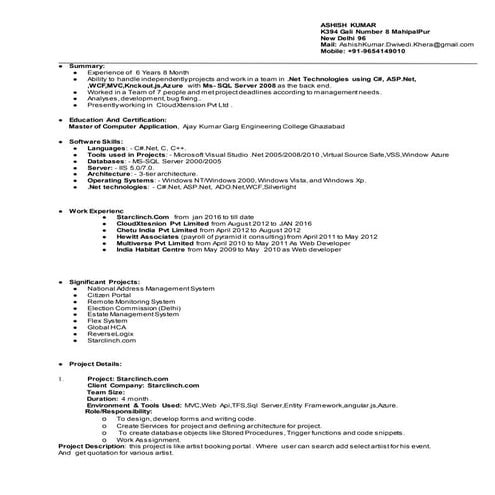 AshishKumarResume2_MVC