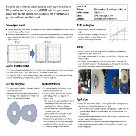 non-circular gear poster | PPTX