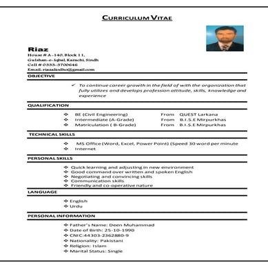 NEW CV RIAZ