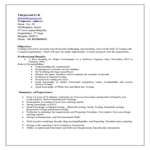 THejasvini G k_Profile