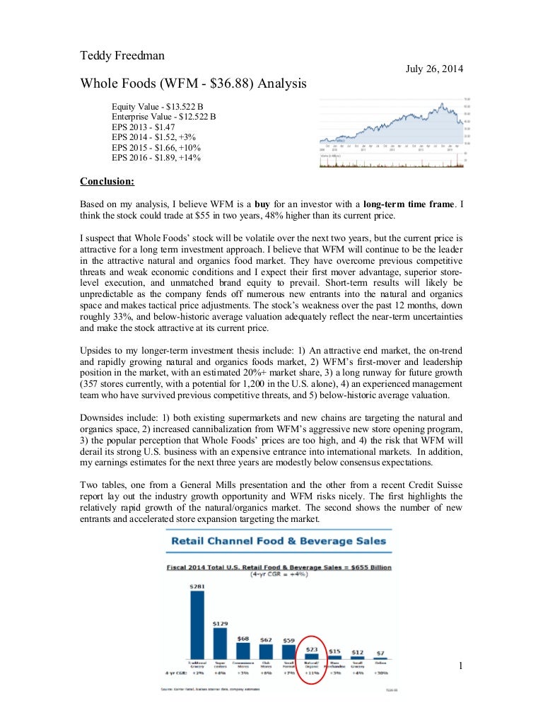 Whole Foods Analysis Final Report V2