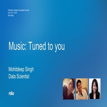 Music: Tuned to you