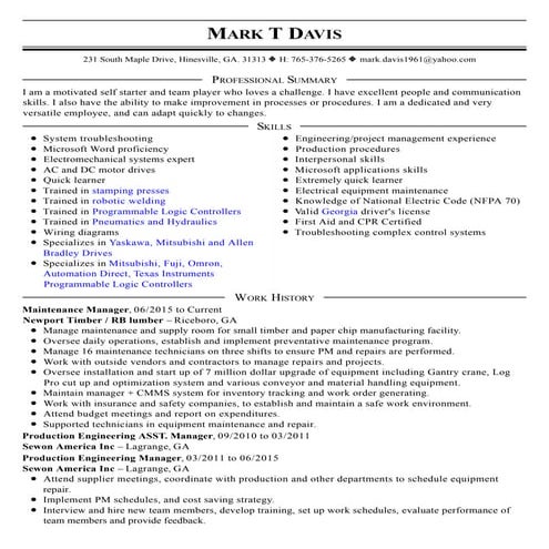 Mark T Davis Resume new2