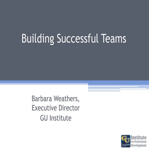 building successful teams | PPT