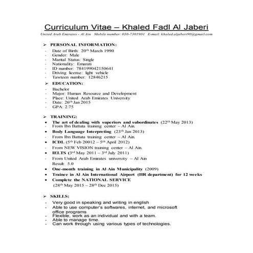 Curriculum Vitae