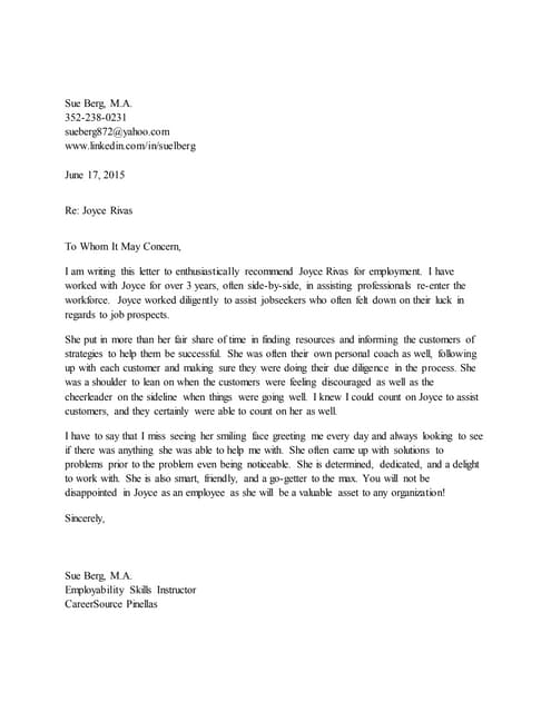 letter of recommendation 2009 cheerleading recommendation letter