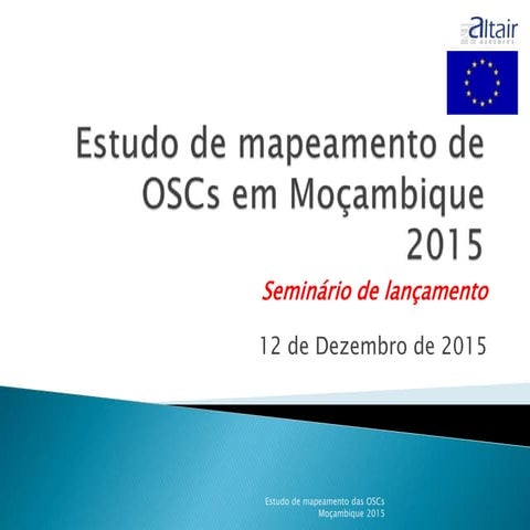 CSO mapping study launch Maputo UEM JLameiras
