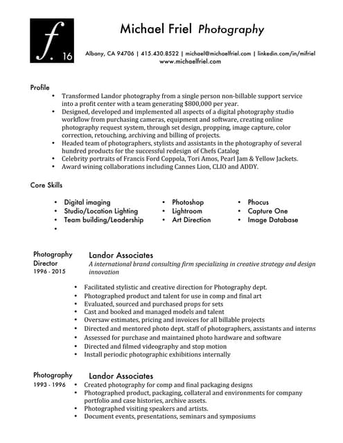 Michael Friel presentations