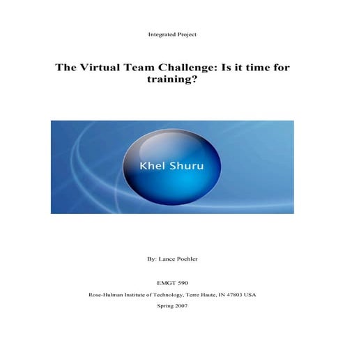 The Virtual Team Challenge