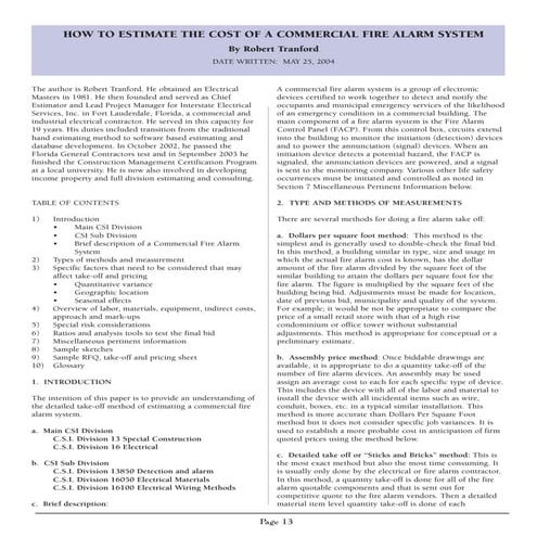 How to estimate the cost of a commercial fire alarm system