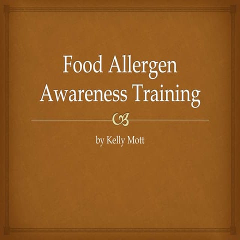 Food Allergen Awareness Training