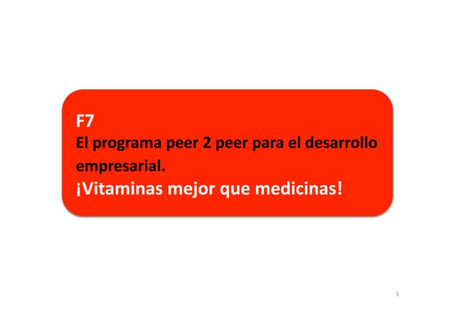 F7 - Peer to Peer Consulting