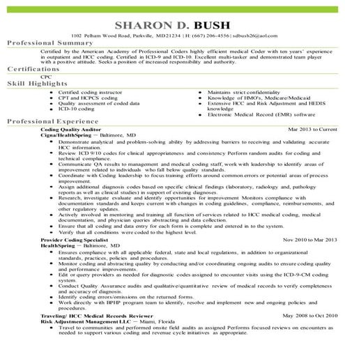 Sharon D. Bush Resume 1 (2)