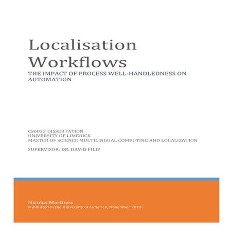 Localisation workflows: the impact of process well-handledness on automation