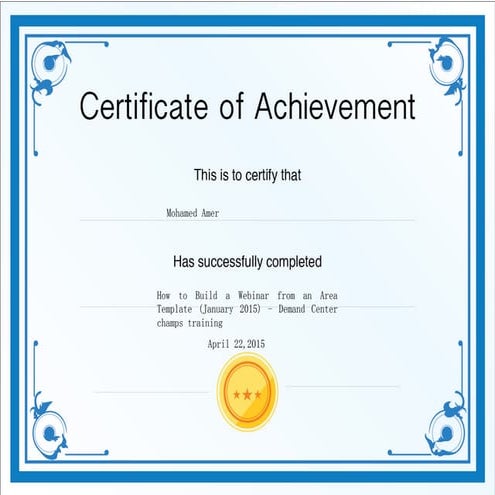 certificate_How to build webinar from Area template