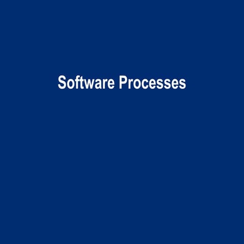 Software Processes