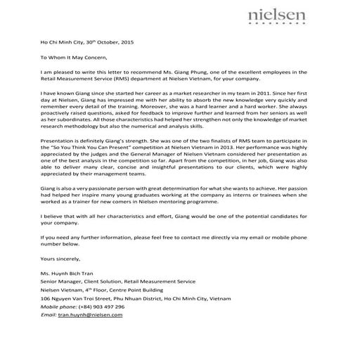 Recommendation letter-Ms. Tran