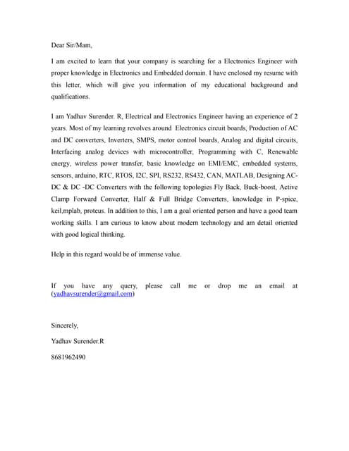 Yadhav cover letter