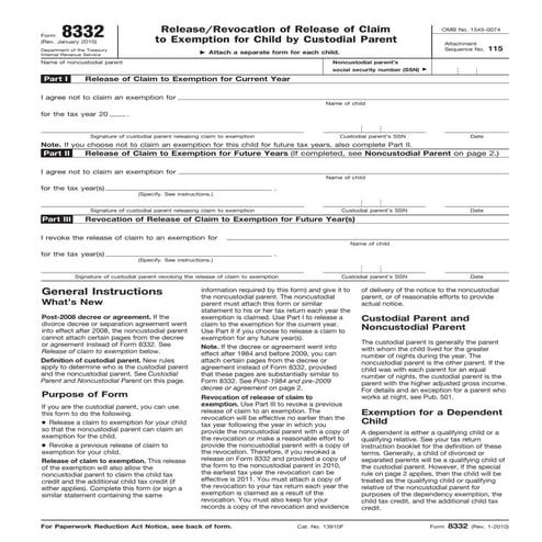IRS Form 8332
