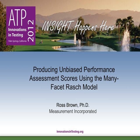 Performance Assessments with MFRM | PPT