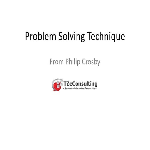 Problem Solving Technique