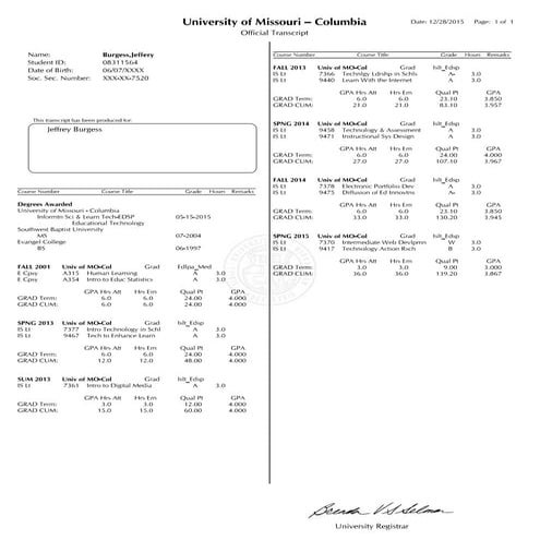 MU transcript new | PDF