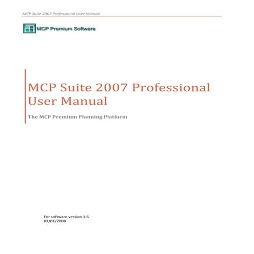 MCPSuite2007ProManual