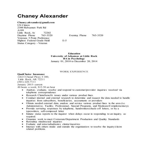 Chaney Alexander presentations