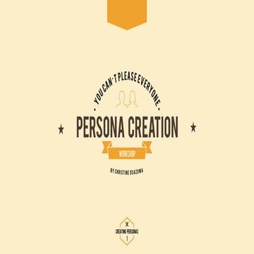 Creating Personas