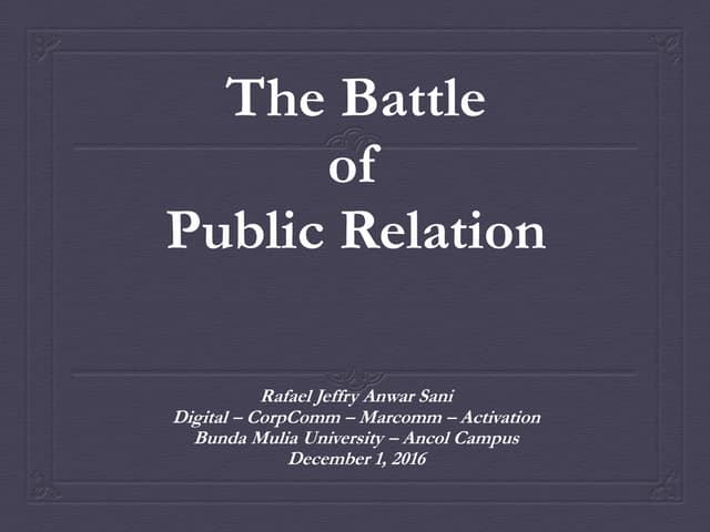 Battle of PR 2016 