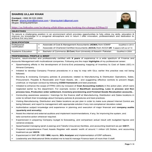 Shariq  CV_ ACMA
