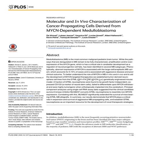 PLOS one 2015 | PDF