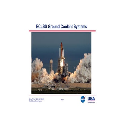 ECLSS Ground Coolant System  Overview