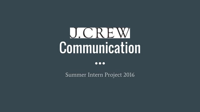 Communication Presentation