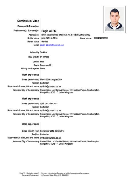 ATES Engin CV