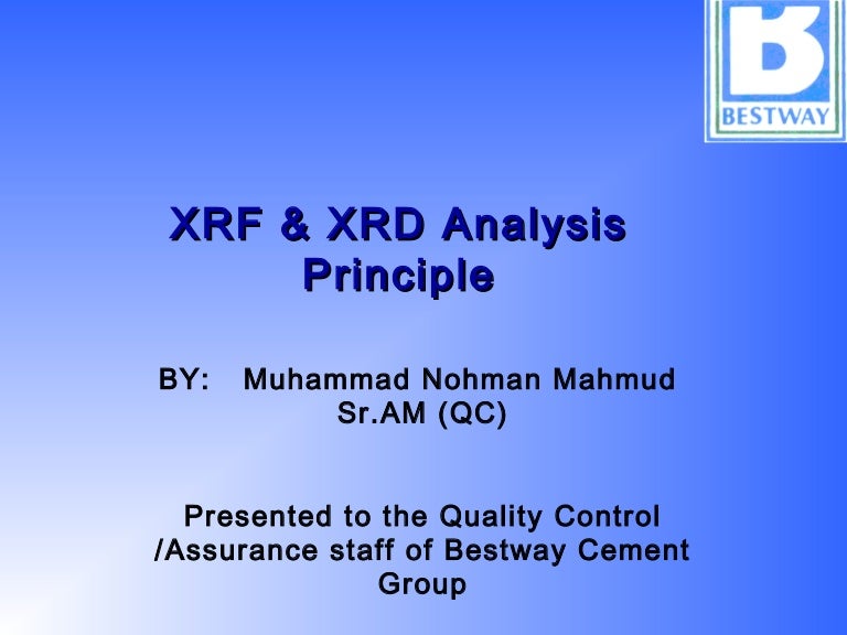 XRF & XRD Analysis Principle