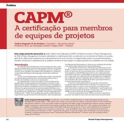 Apresentação - PMI | PPTX
