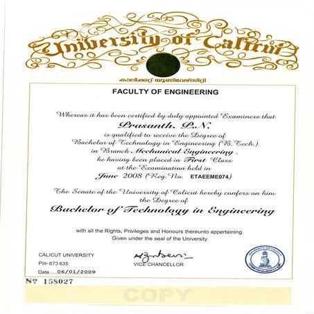 Degree Certificate (1) | PDF