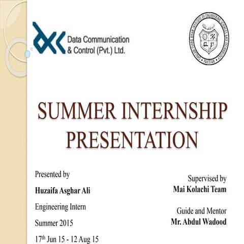 summer-internship-presentation-ppt