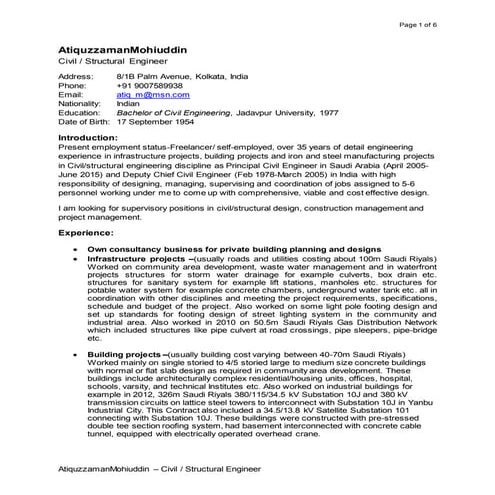 ATIQ Resume Civil-Str design Engineer_Oct 15