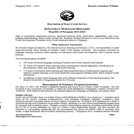 Jonathan Peace Corps DOS scan