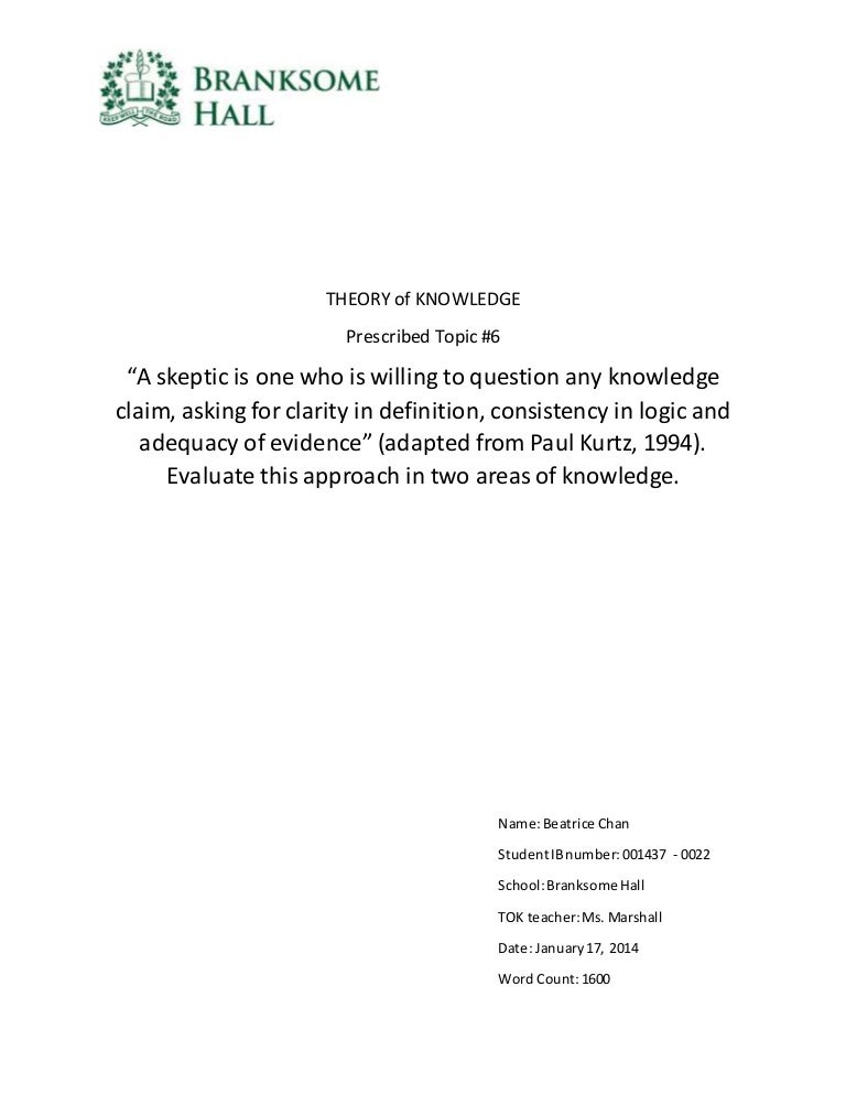 Tok essay help 2015