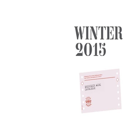Waddesdon Wine Catalogue Winter 2015