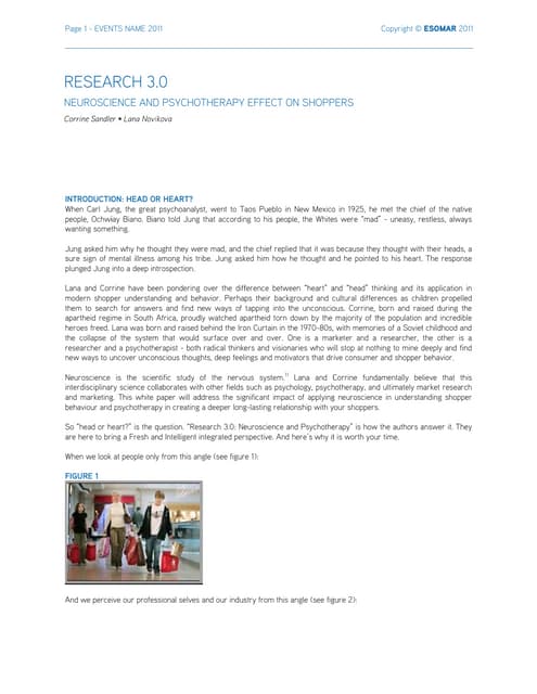 Conscious Shopper Research & Marketing (aka Research 3.0)