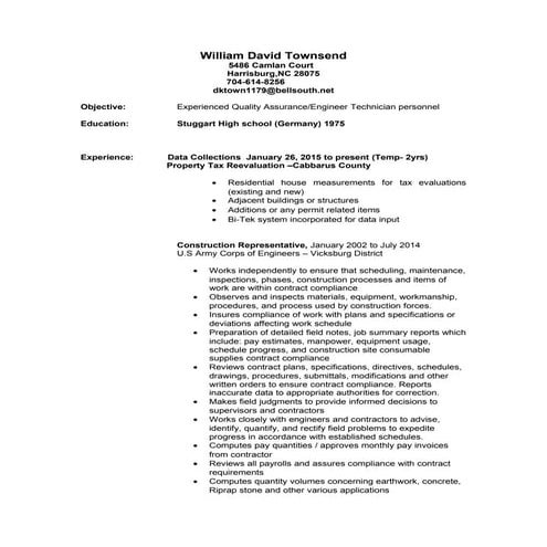 WDT Resume