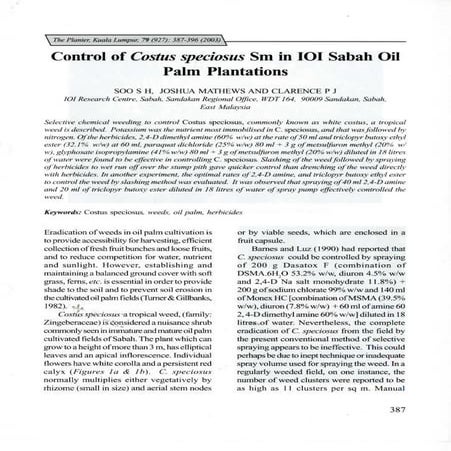 Managing Oil Palm Nursery IOI's Experience | PDF