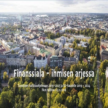 Finassialan hallitusohjelma- ja eu-tavoitteet 2019