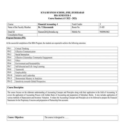 Financial Accounting