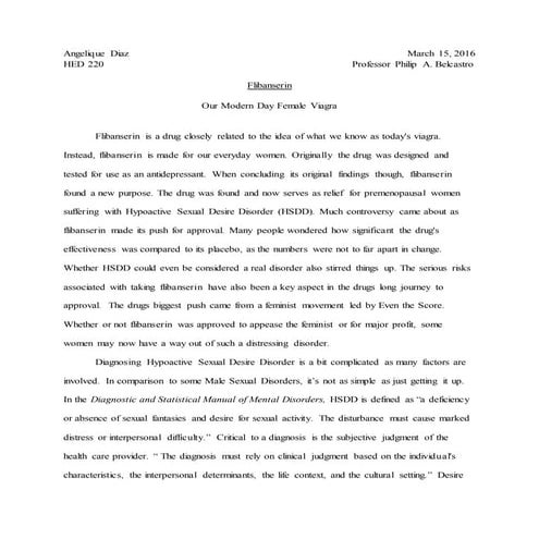 FlibanserinTermPaper